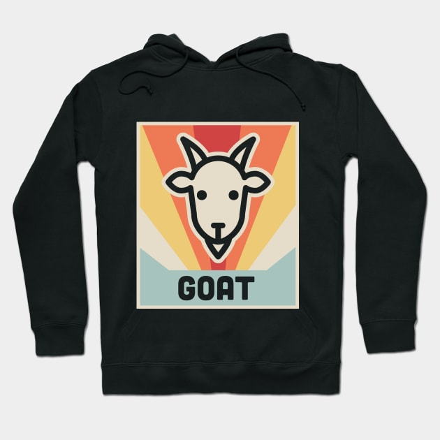 Vintage GOAT Poster Hoodie by MeatMan